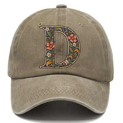 Wildflower D Monogram Classic Cap – Warm Sand