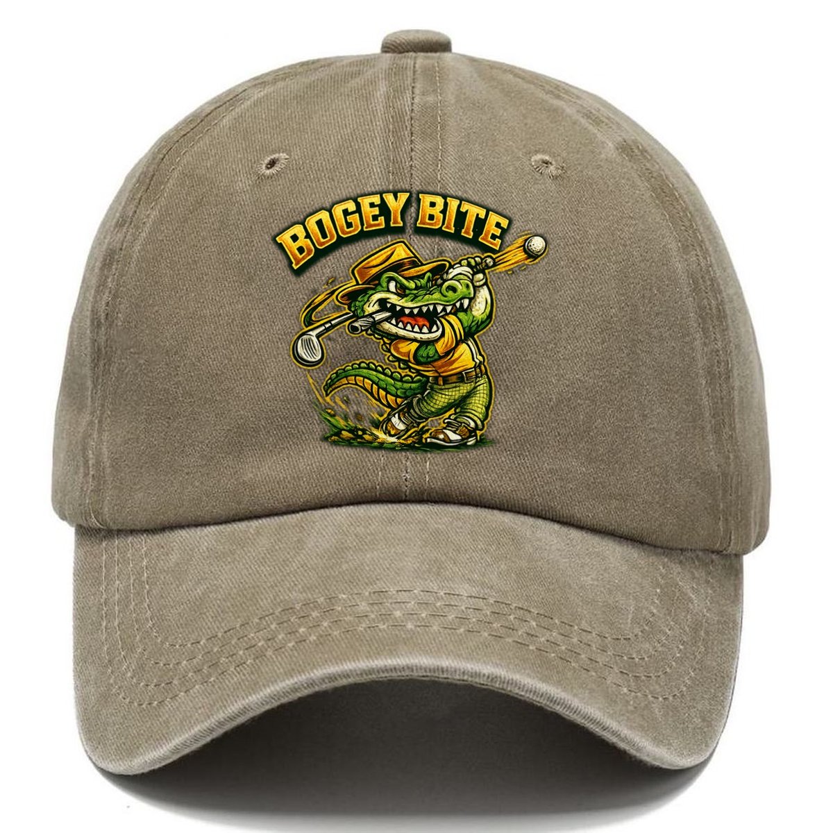 Bogey Bite Gator Classic Cap – Warm Sand