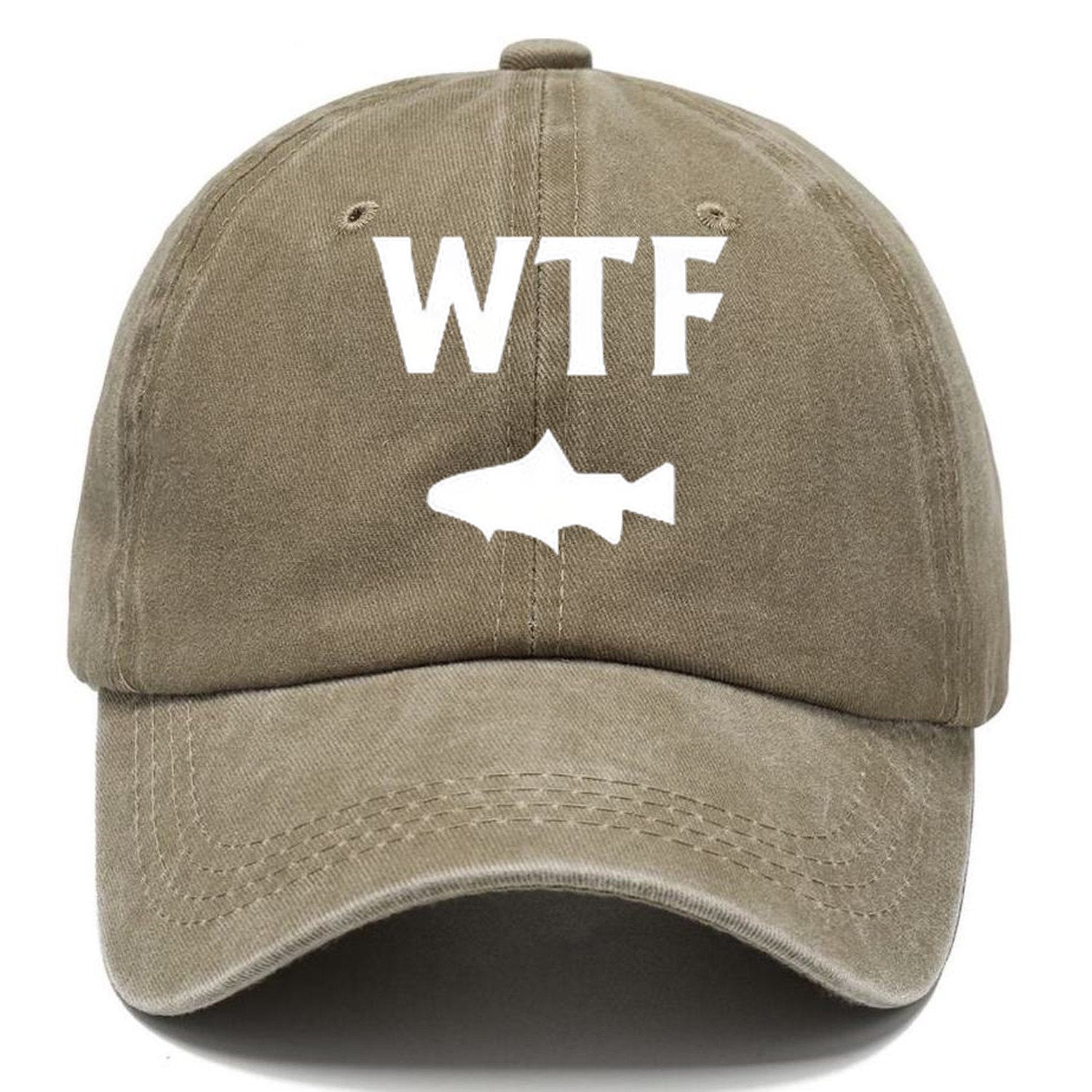 Wtf Wheres The Fish Classic Cap – Warm Sand