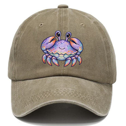 Crab Tucked Claw Hug Sea Sprite Classic Cap – Warm Sand