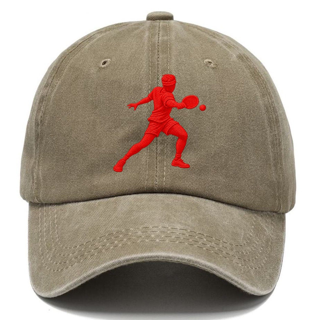 Table Tennis Forehand Loop Micro Motion Mark Classic Cap – Warm Sand
