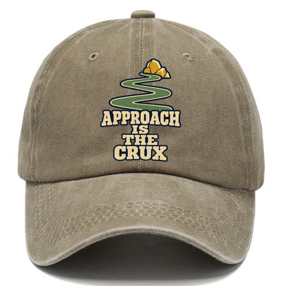 Approach Is The Crux Rock Climbing Classic Cap – Warm Sand