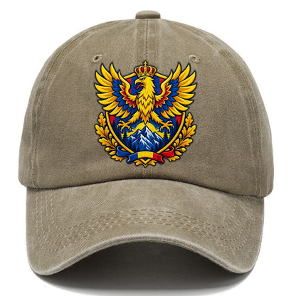 Romania Heraldic Crest Country Logos Classic Cap – Warm Sand