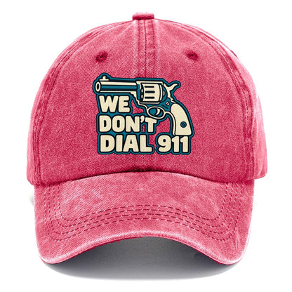 Continuous Line Mark We Don't Dial 911 Classic Cap – Pomegranate Blush