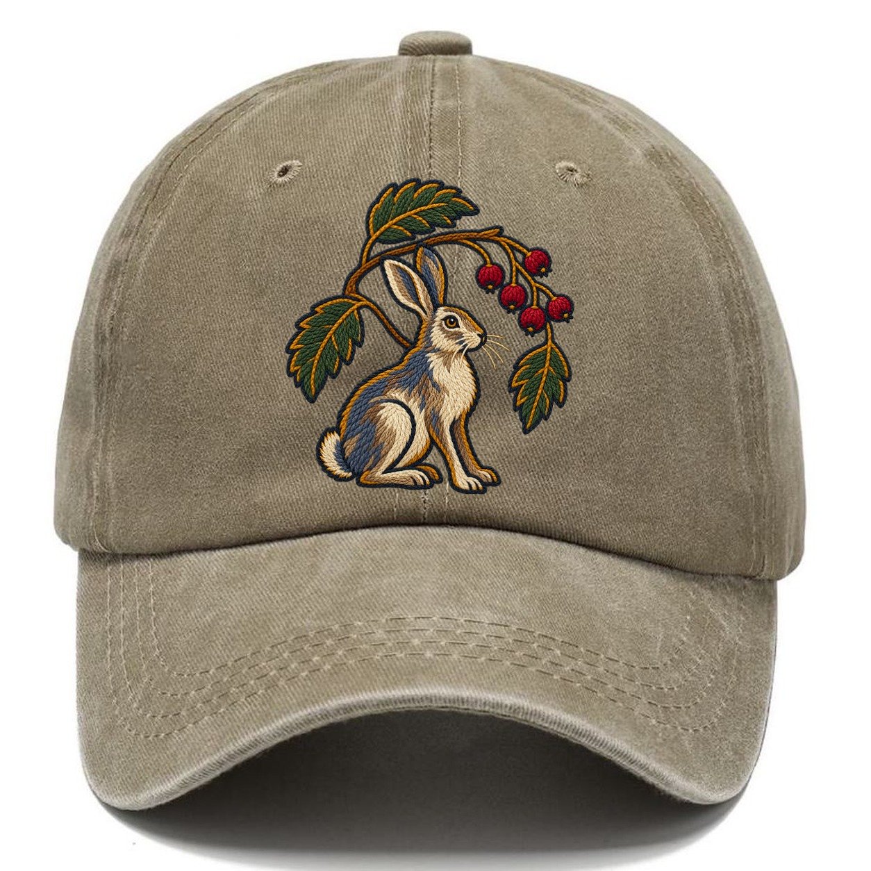 Scottish Rowan And Mountain Hare Uk Culture Heritage Classic Cap – Warm Sand