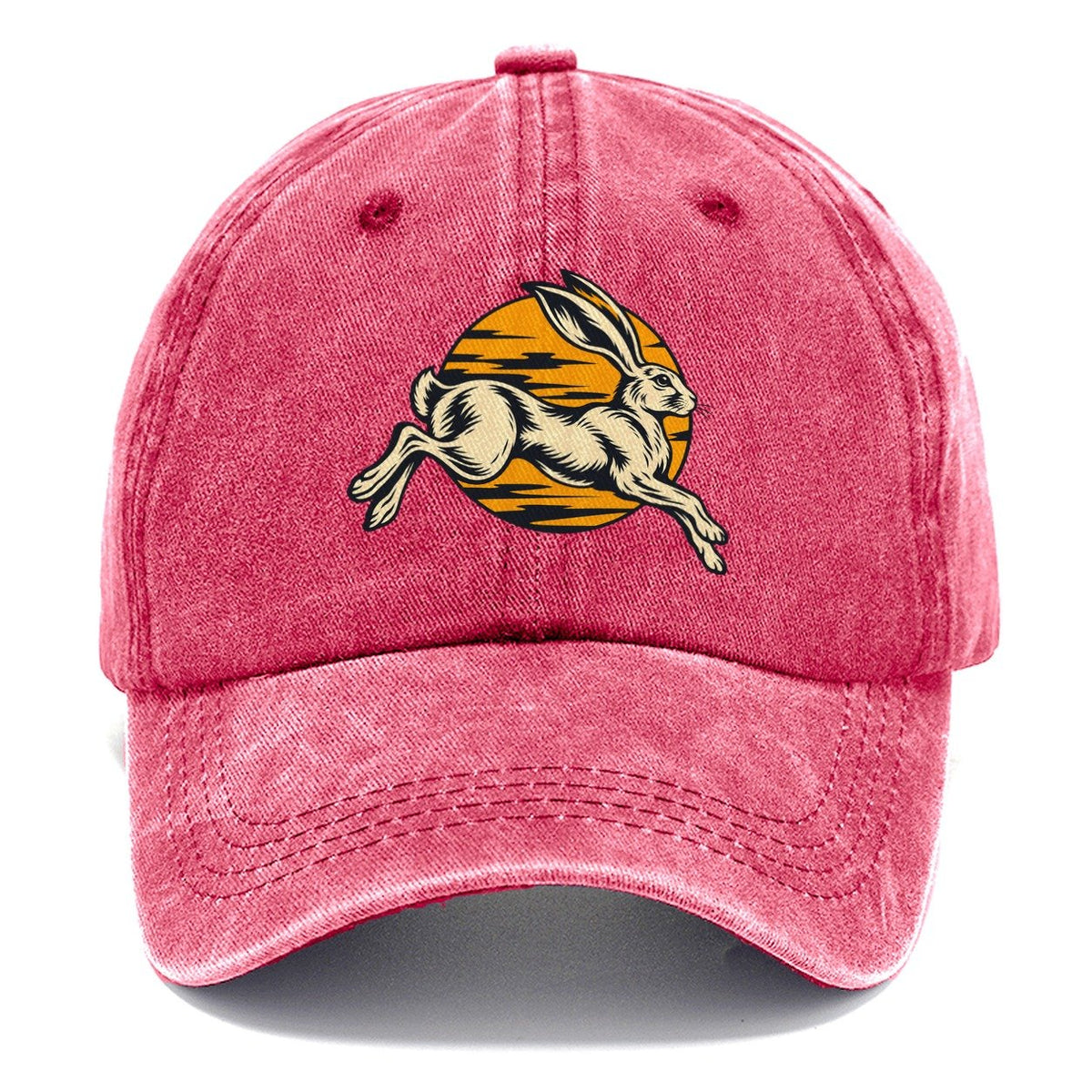 Desert Hare Sunset Shadow Sundown Familiars Classic Cap – Pomegranate Blush
