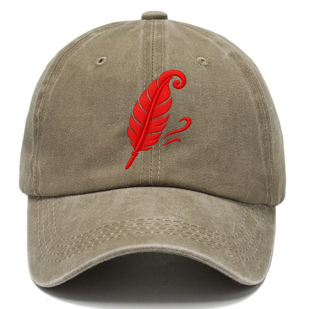 Feather Wind Curl Micro Motion Mark Classic Cap – Warm Sand