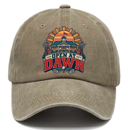Open At Dawn Golf Life Classic Cap – Warm Sand