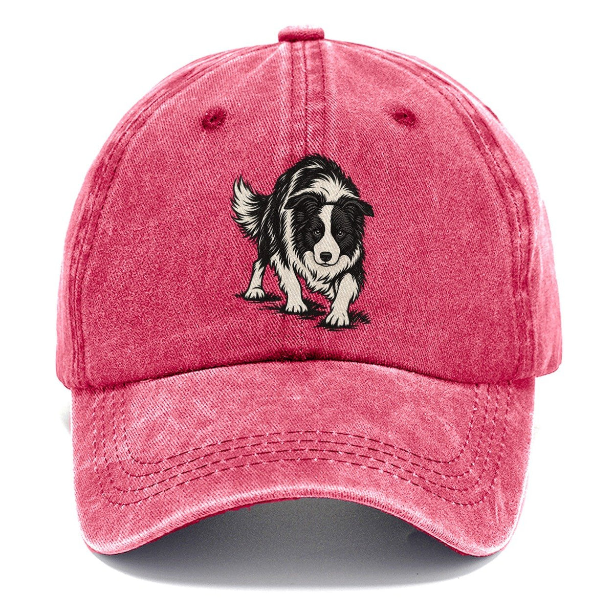 Border Collie Crouch Classic Cap – Pomegranate Blush