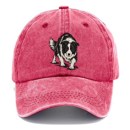 Border Collie Crouch Classic Cap – Pomegranate Blush