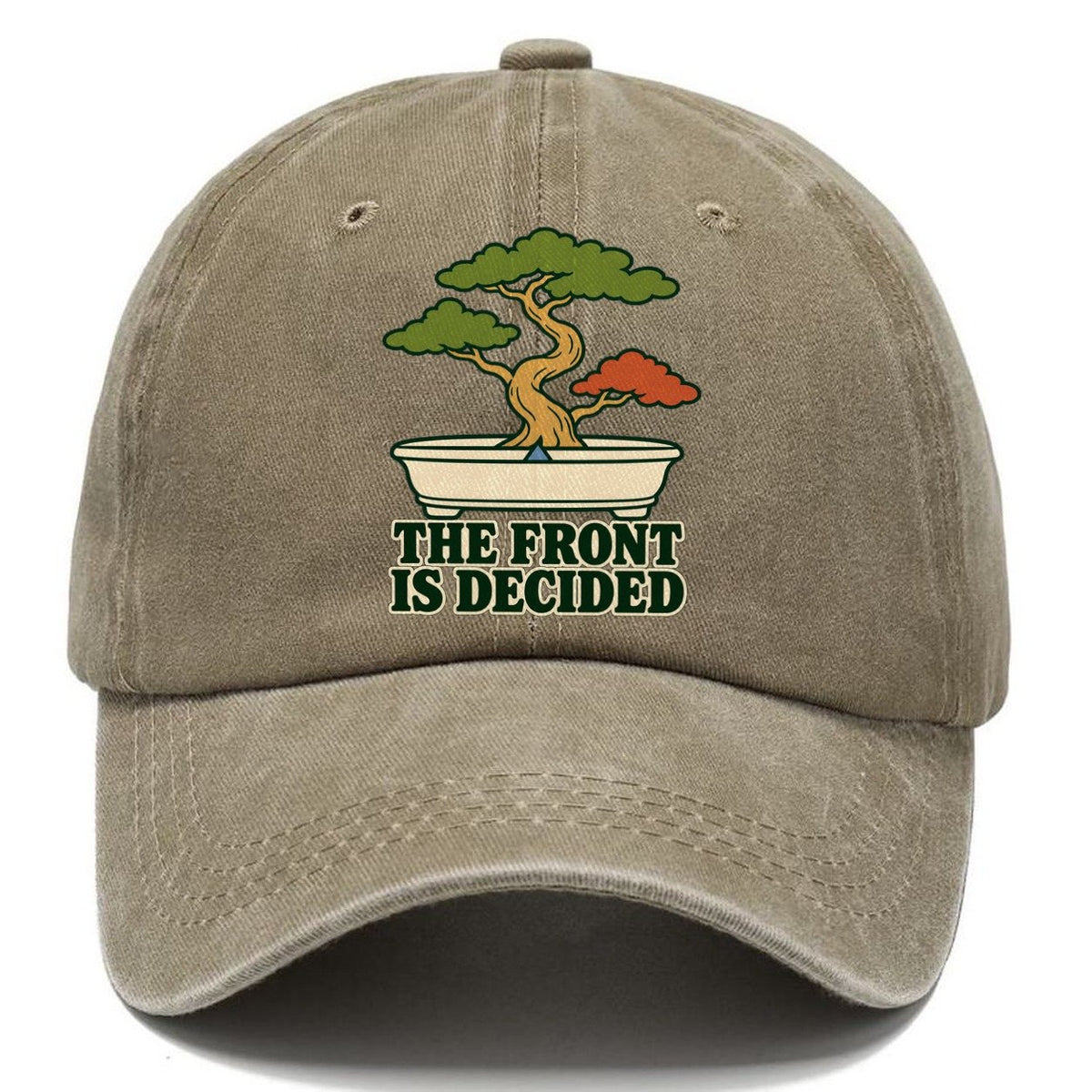 The Front Is Decided Bonsai Classic Cap – Warm Sand