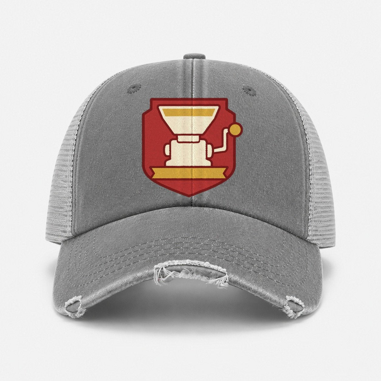 Grey — front view
