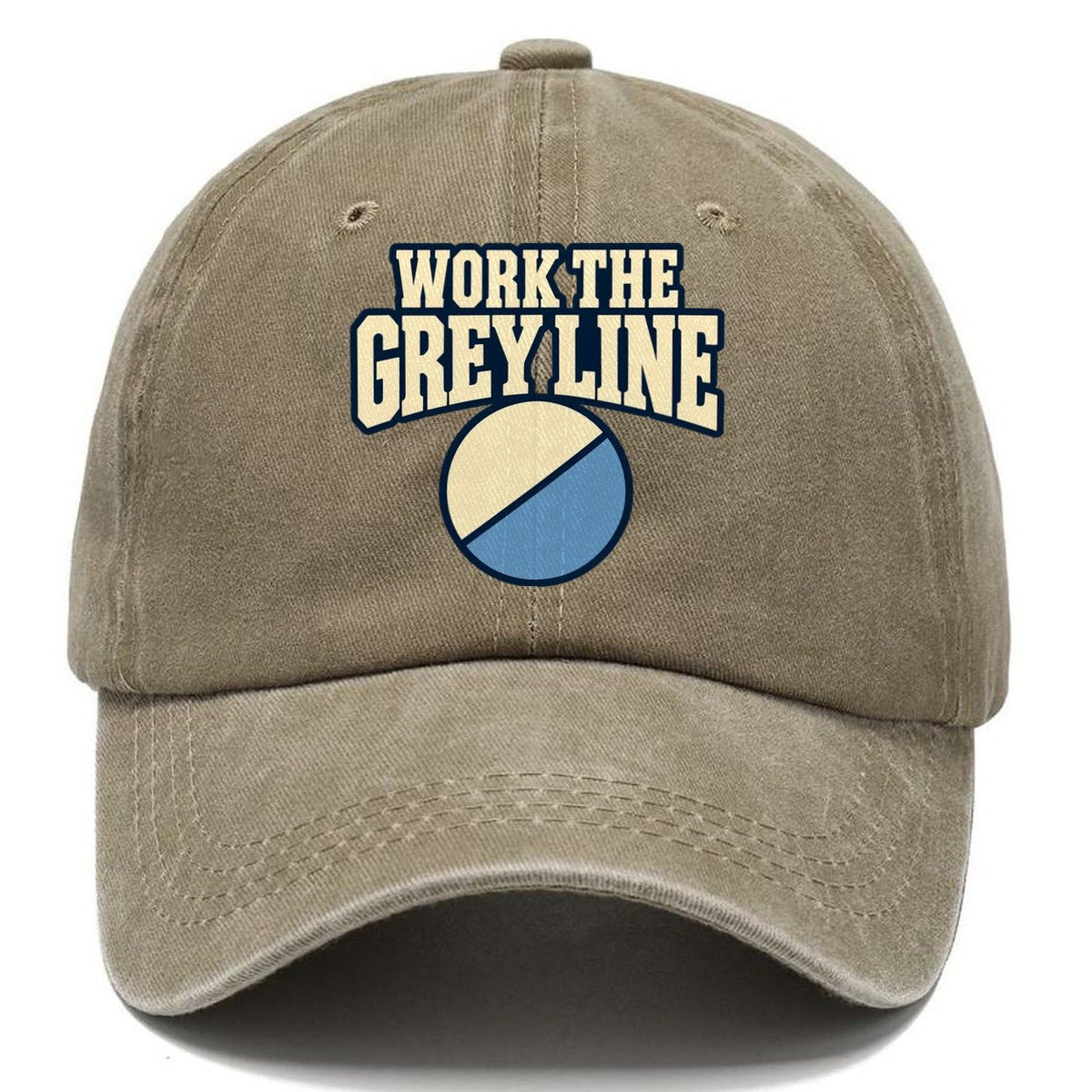 Work The Grey Line Amateur Radio Classic Cap – Warm Sand