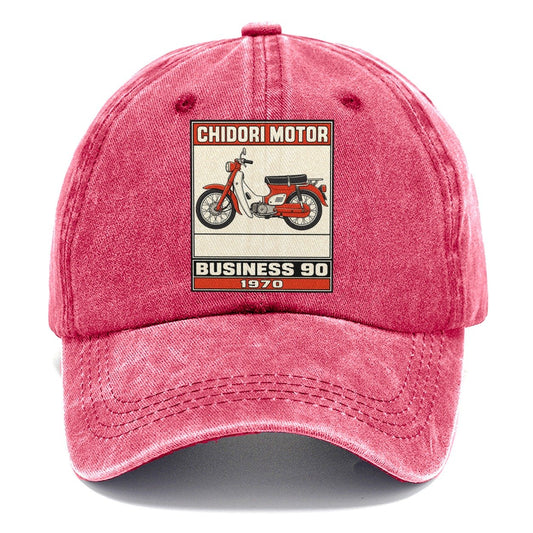 Chidori Business 90 Showa Speed Plates Classic Cap – Pomegranate Blush