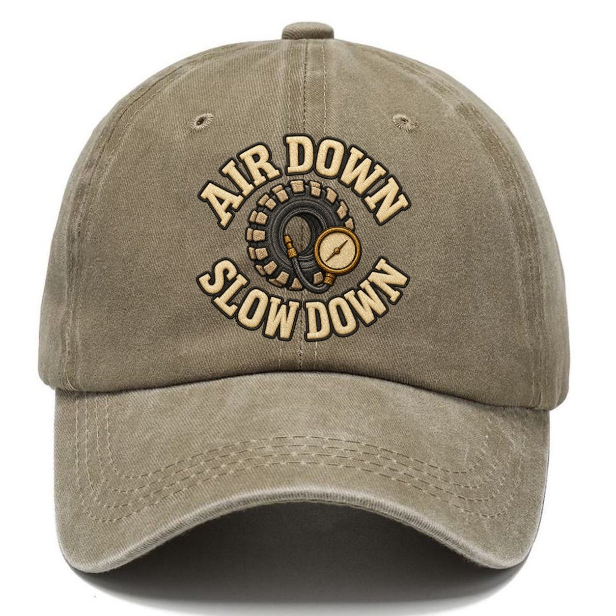 Air Down Slow Down Off Roading And Overlanding Classic Cap – Warm Sand