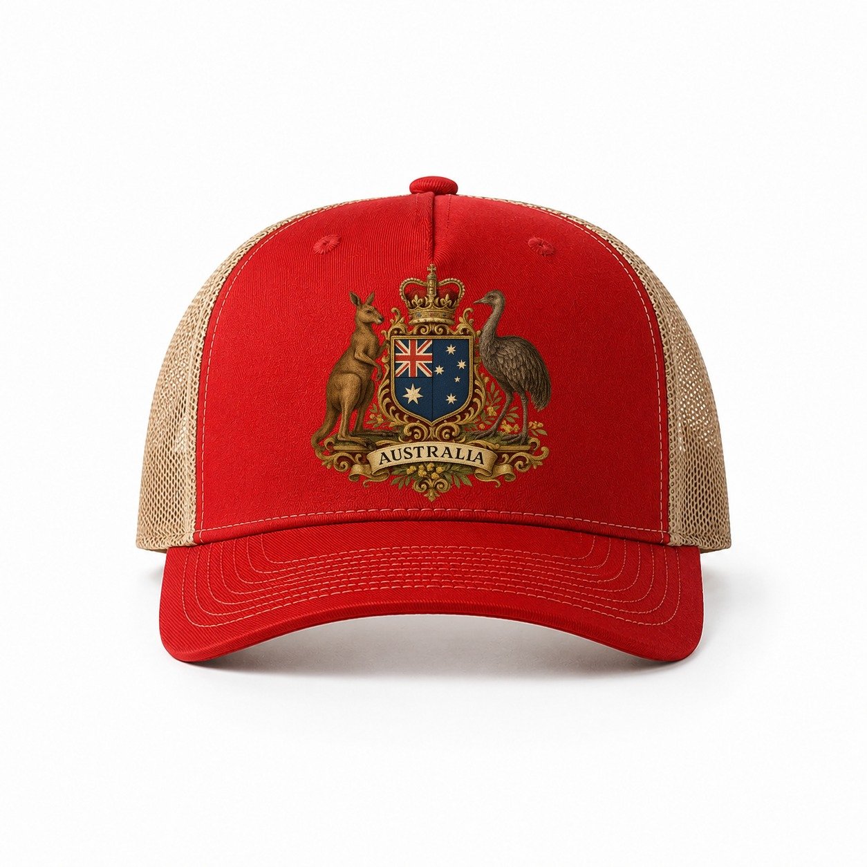 Red-Khaki — front view