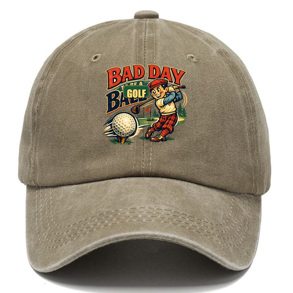 Bad Day To Be A Golf Ball Classic Cap – Warm Sand