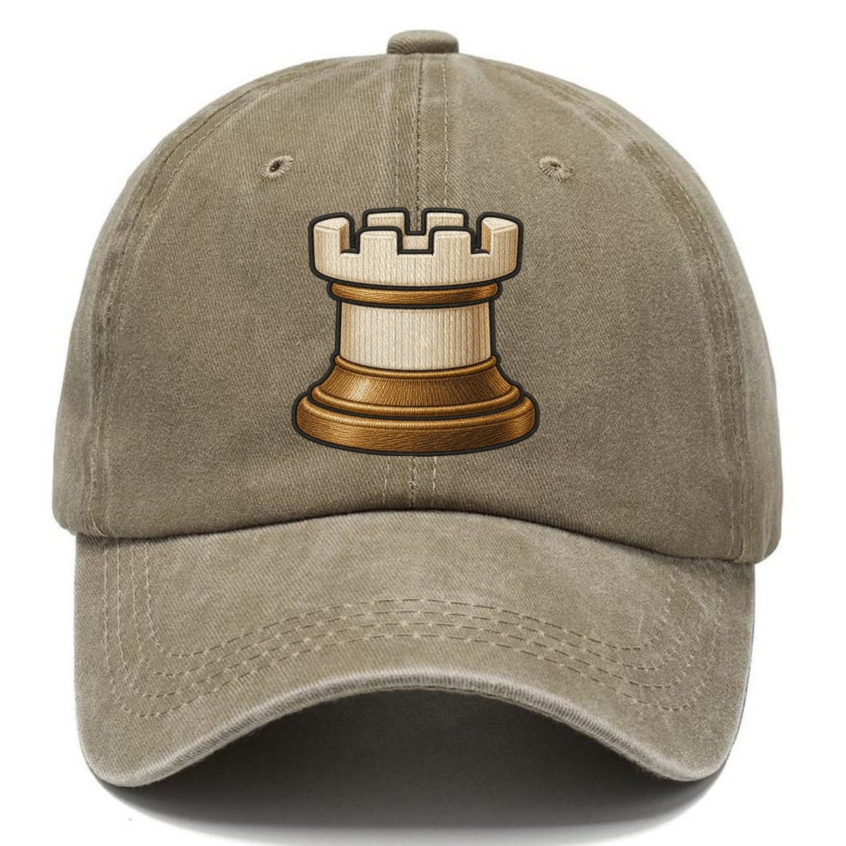 Rook Castle Token Board Games Classic Cap – Warm Sand