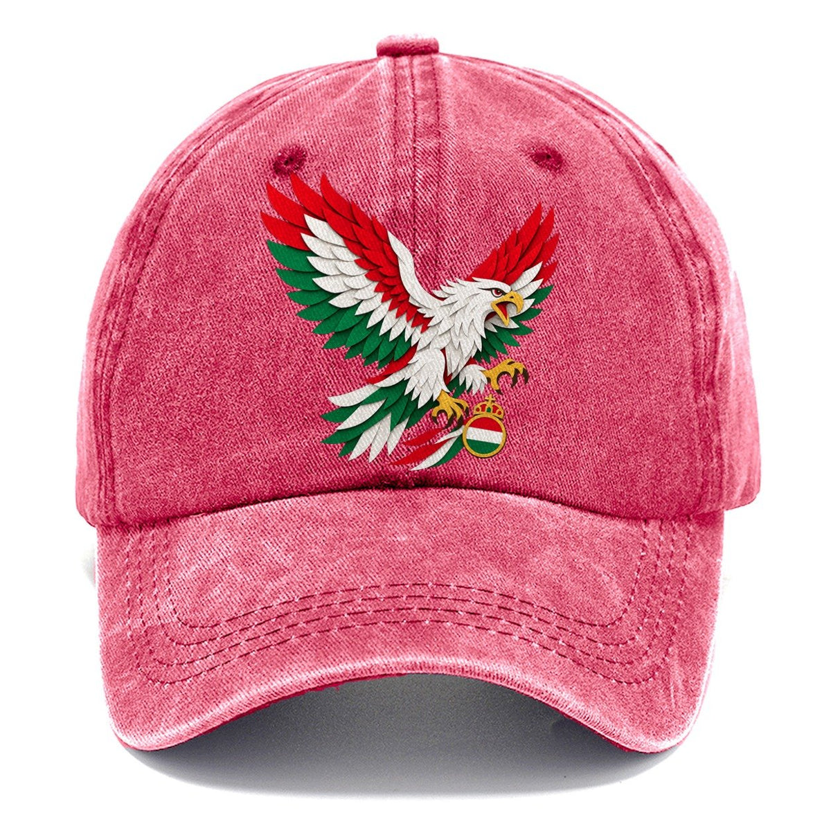 Cut-Paper Hungary Crest Classic Cap – Pomegranate Blush