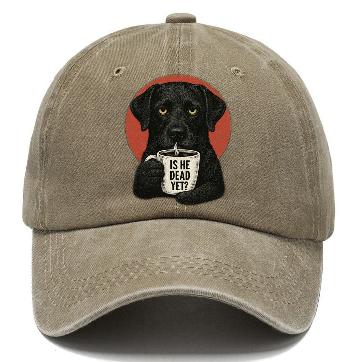 Is He Dead Yet Dog Classic Cap – Warm Sand