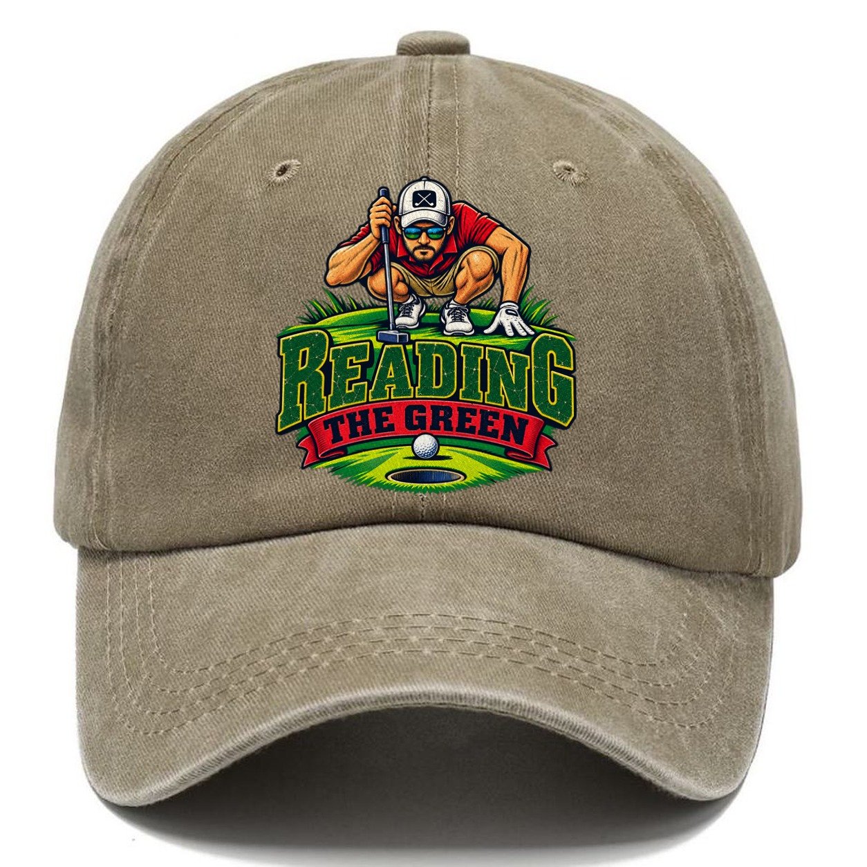 Reading The Green Golf Life Classic Cap – Warm Sand