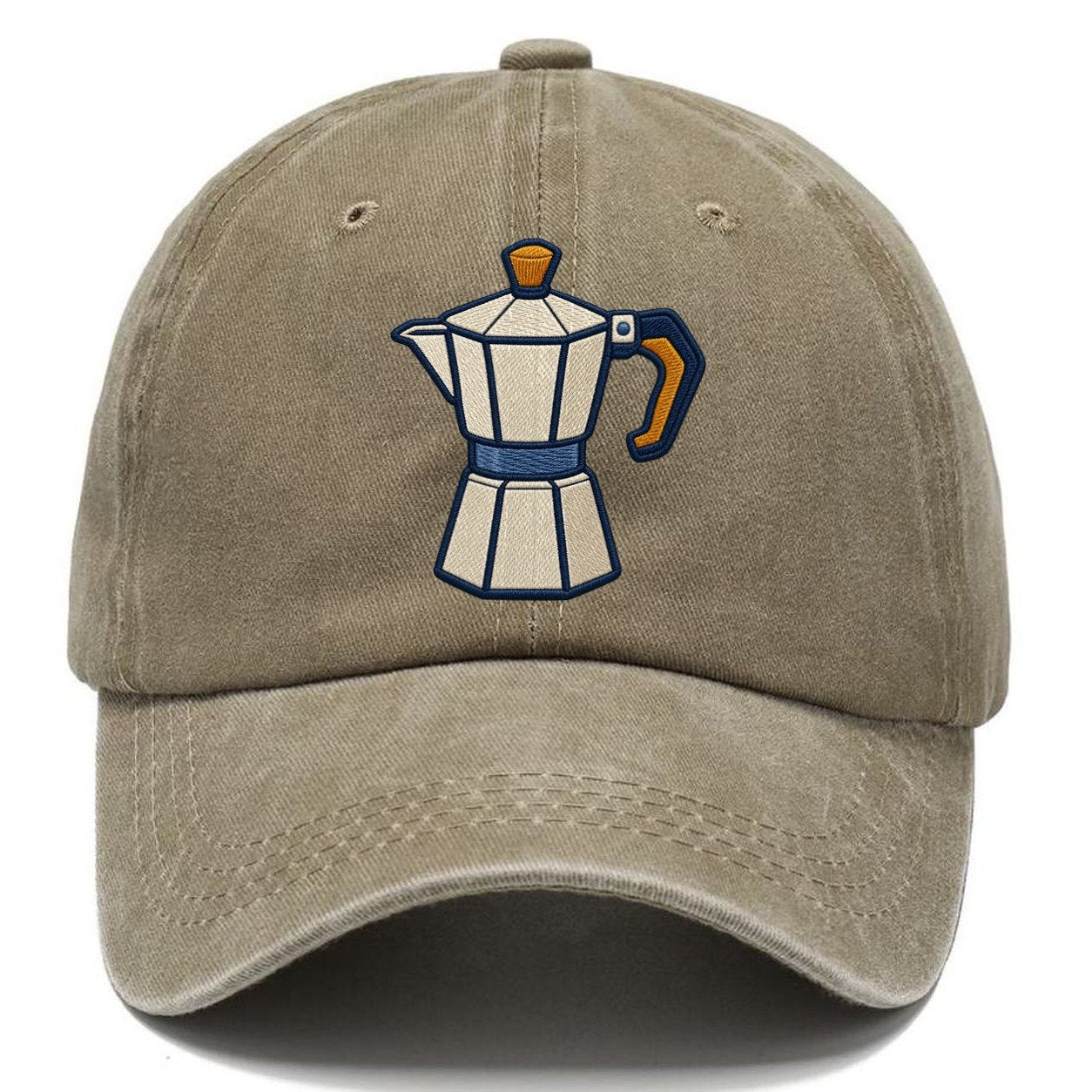 Moka Coffee Pot Tiny Solo Marks Classic Cap – Warm Sand