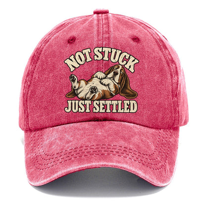 Basset Comfortably Settled Character Club Classic Cap – Pomegranate Blush