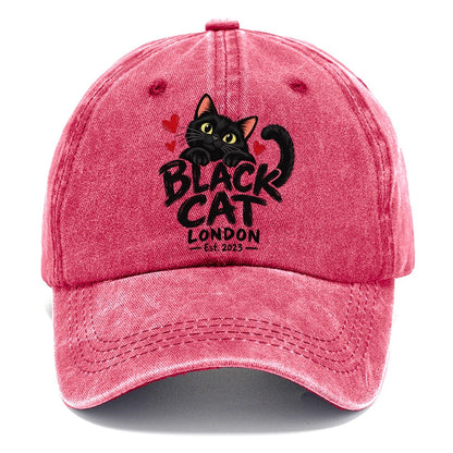 Black Cat London Est. 2023 Classic Cap – Pomegranate Blush