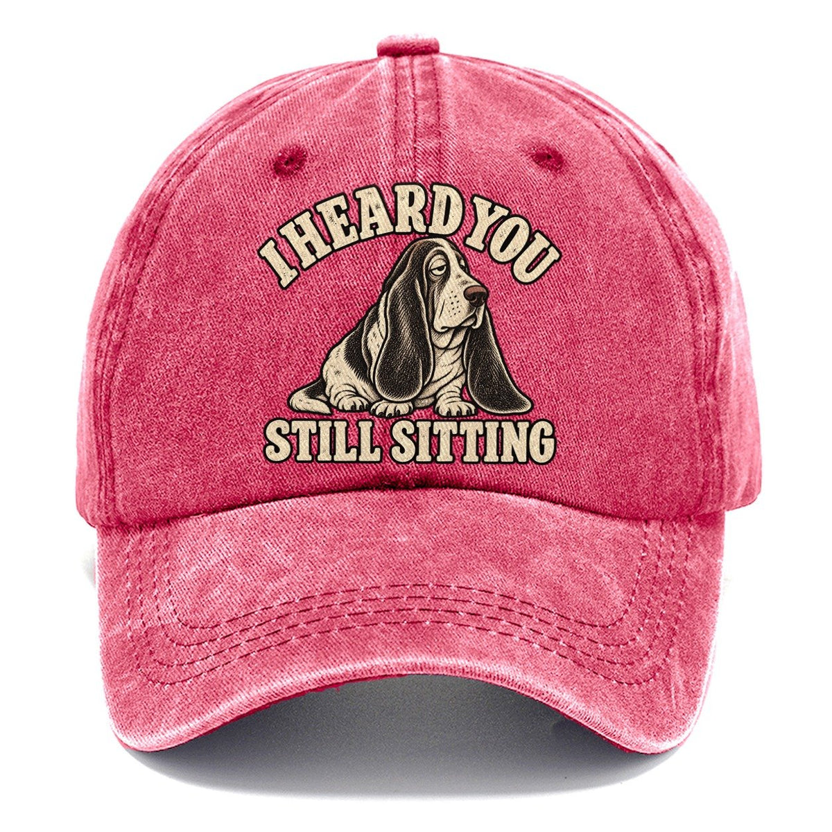 Basset Still Sitting Everyday Originals Classic Cap – Pomegranate Blush