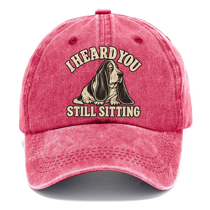 Basset Still Sitting Everyday Originals Classic Cap – Pomegranate Blush