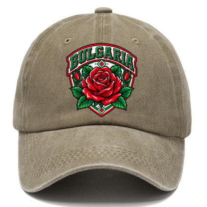 Bulgaria Retro Badge Country Logos Classic Cap – Warm Sand
