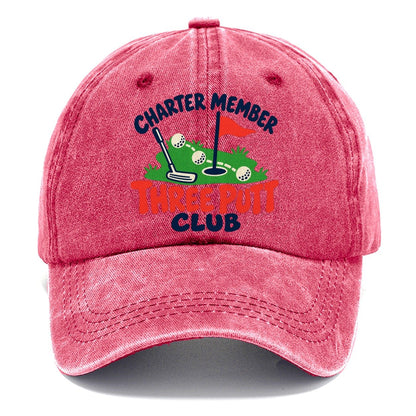 Three Putt Club Golf Life Classic Cap – Pomegranate Blush