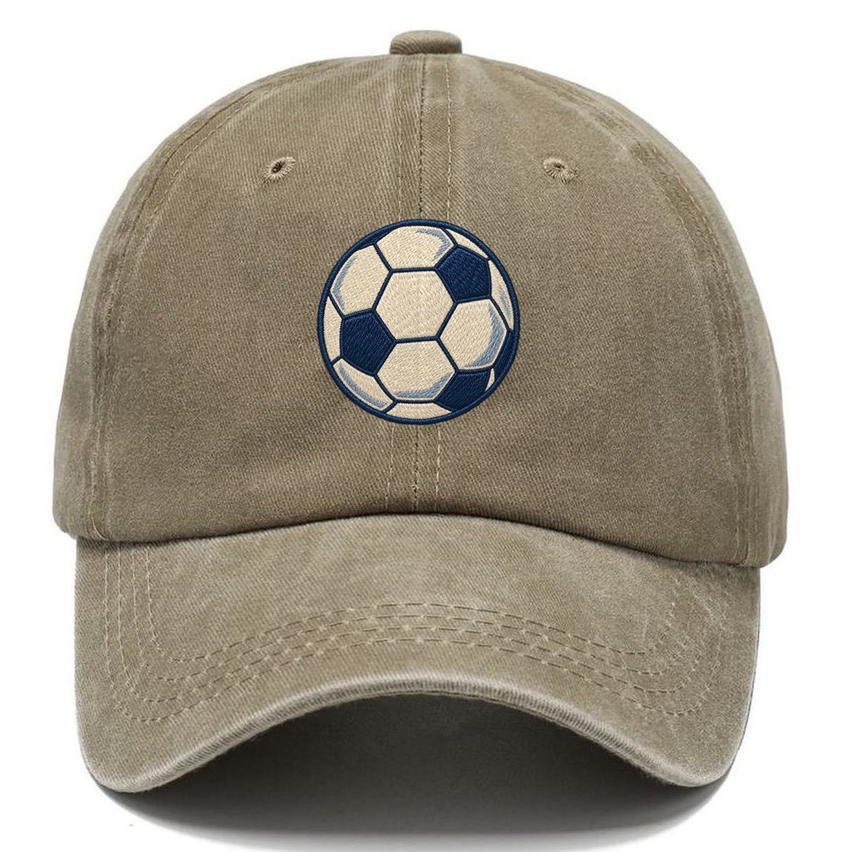 Soccer Ball Tiny Solo Marks Classic Cap – Warm Sand