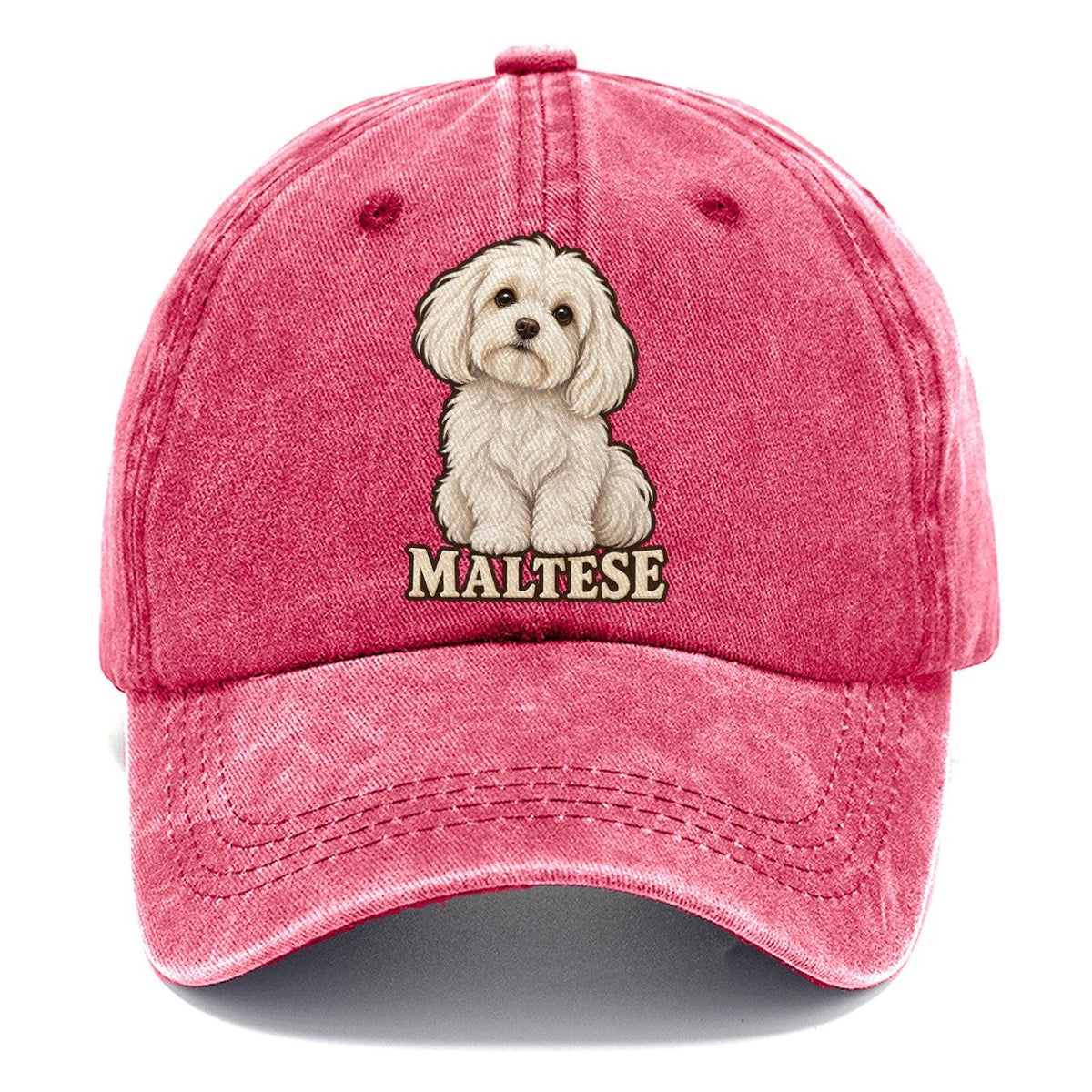 Maltese Name Line Fan Favorites Classic Cap – Pomegranate Blush