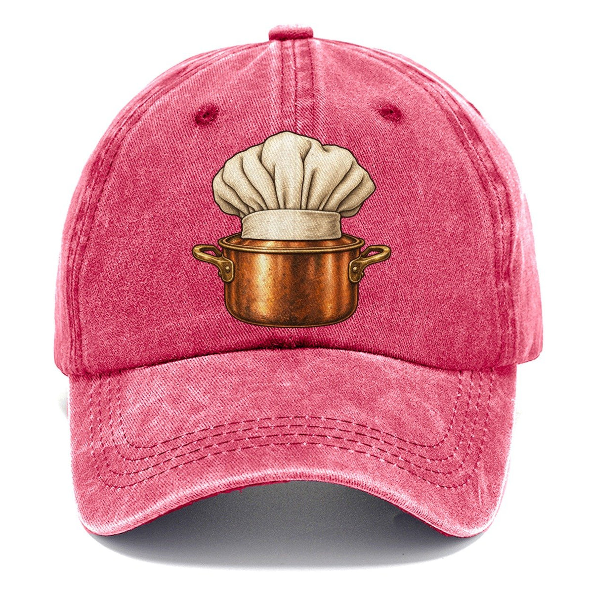 Chef Hat Stock Pot Fan Favorites Classic Cap – Pomegranate Blush