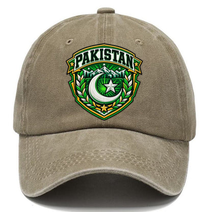 Pakistan Retro Badge Country Logos Classic Cap – Warm Sand