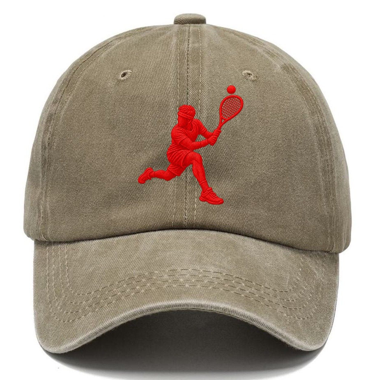 Squash Deep Backhand Lunge Micro Motion Mark Classic Cap – Warm Sand