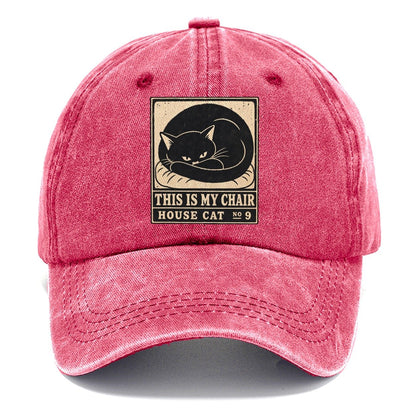 This Is My Chair Neko Says No Classic Cap – Pomegranate Blush
