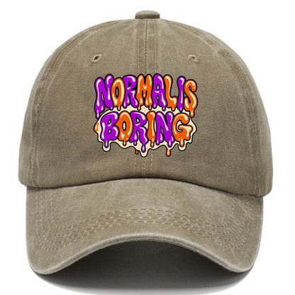 Normal Is Boring Crazy Styles Classic Cap – Warm Sand
