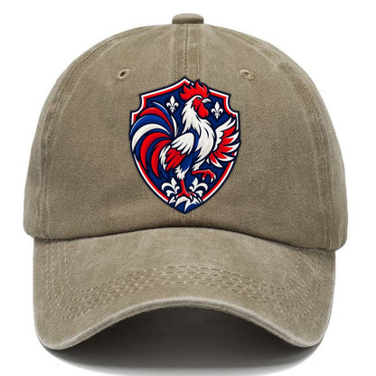 France Minimal Emblem Country Logos Classic Cap – Warm Sand