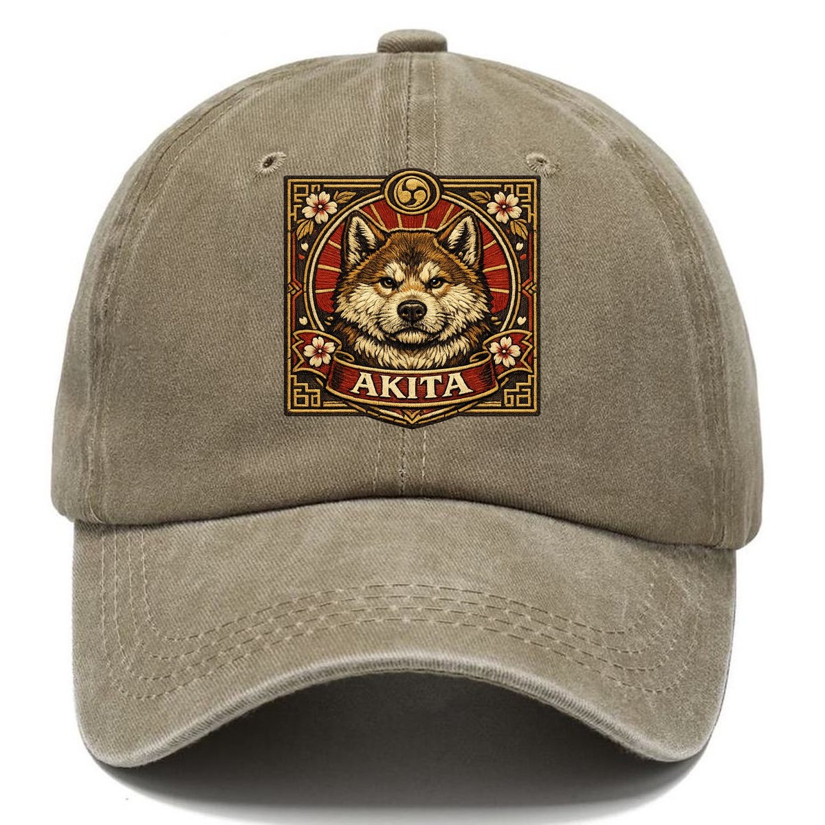 Inked Akita Classic Cap – Warm Sand