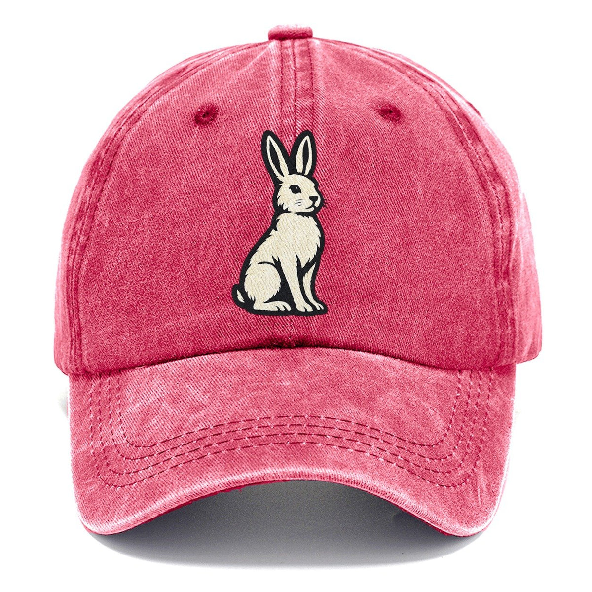 Cream Rabbit Profile Classic Cap – Pomegranate Blush