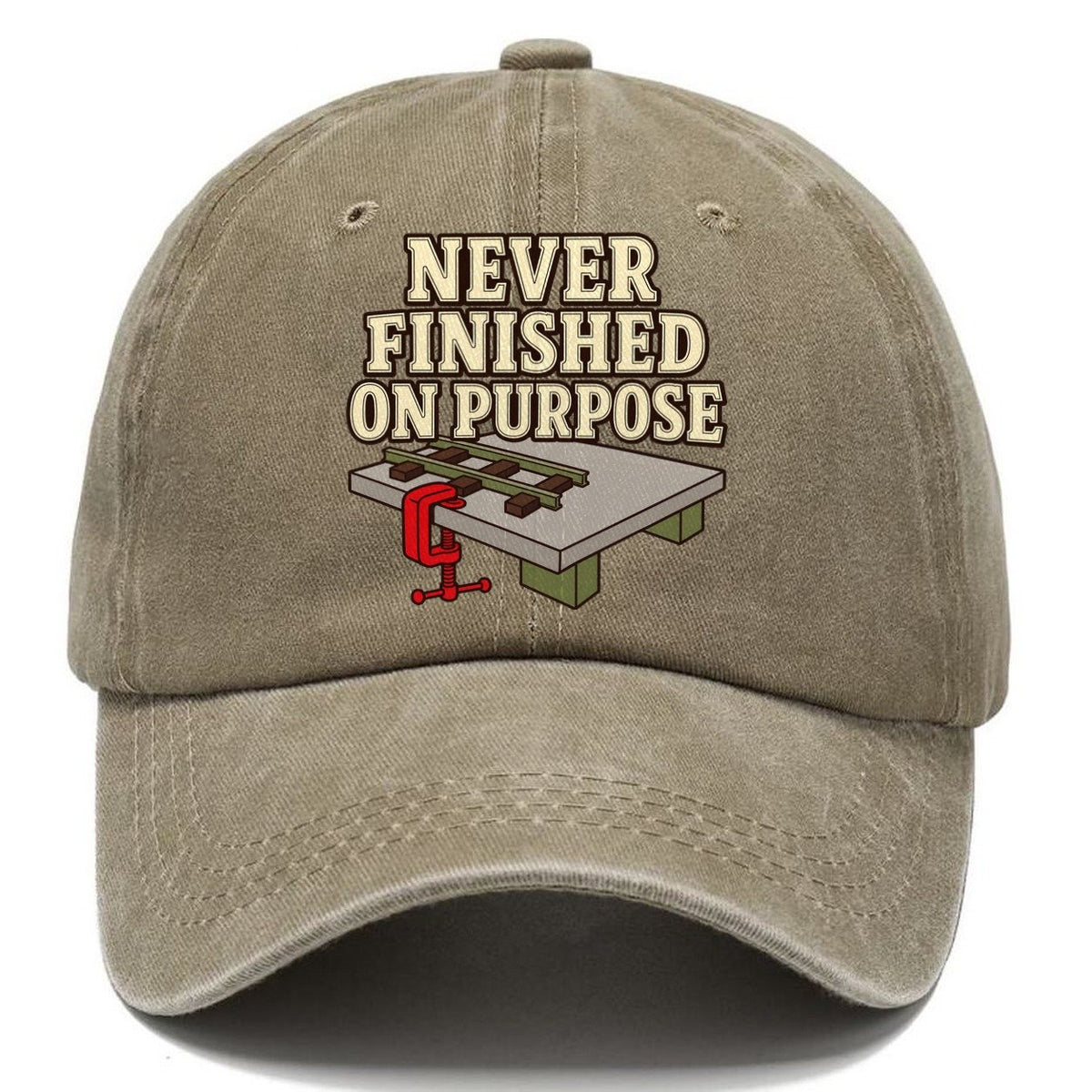 Never Finished On Purpose Model Railways Classic Cap – Warm Sand