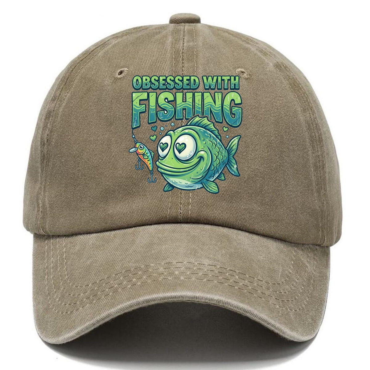 Obsessed With Fishing Classic Cap – Warm Sand