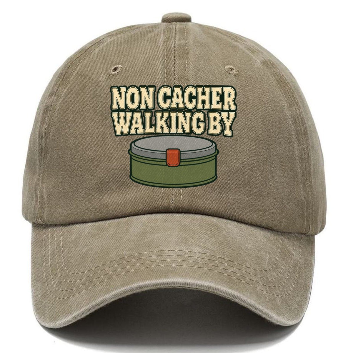 Non Cacher Walking By Geocaching Classic Cap – Warm Sand