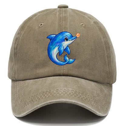 Dolphin Nose Boop Sea Sprite Classic Cap – Warm Sand