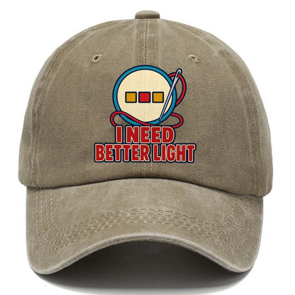 I Need Better Light And Needlework Classic Cap – Warm Sand