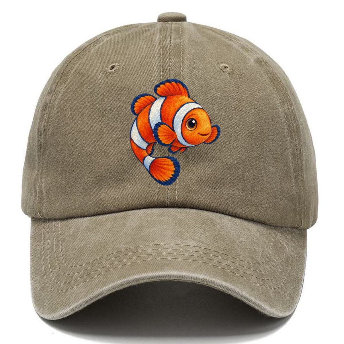 Clownfish Crescent Swim Sea Sprite Classic Cap – Warm Sand