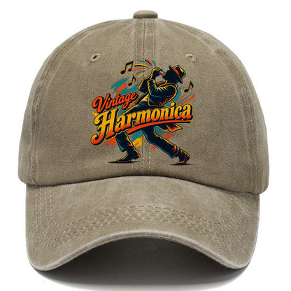 Vintage Harmonica Music Instruments Classic Cap – Warm Sand