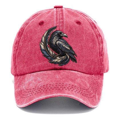 Raven Feather Spiral Everyday Originals Classic Cap – Pomegranate Blush